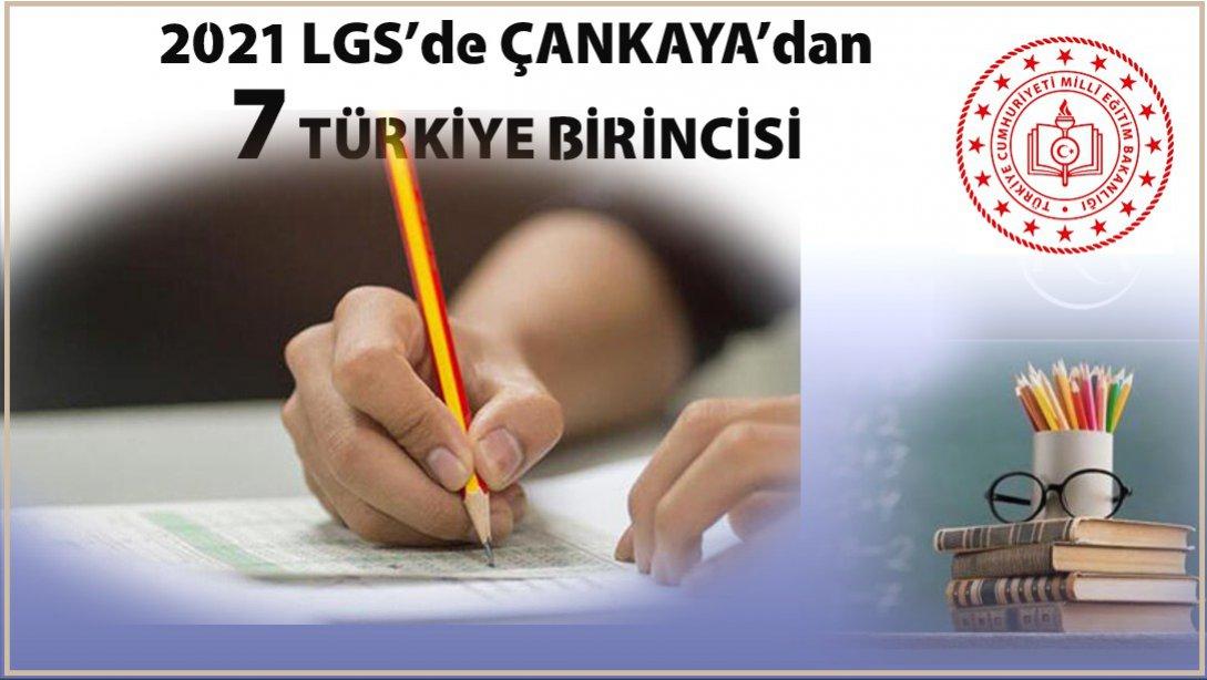 2021 LGS'de Çankaya'dan 7 Türkiye Birincisi...