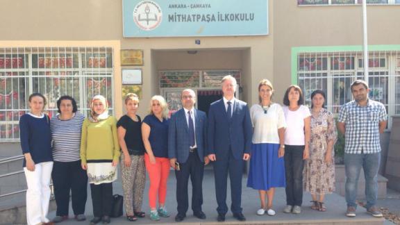 Çankaya İlçe Milli Eğitim Müdürü Mustafa ÖZEL Mithatpaşa İlkokulunuz Ziyaret Etti.