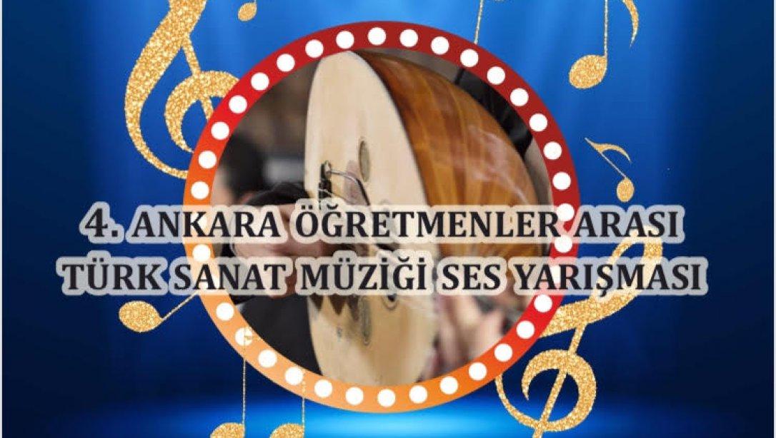 4. Ankara Öğretmenler Arası Türk Sanat Müziği Ses Yarışması Finalist Öğretmenler Listesi