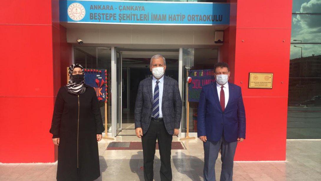 MEB Destek Hizmetleri  Genel Müdürü Kemal Karahan, Beştepe Şehitleri İmam Hatip Ortaokulunu Ziyaret Etti.